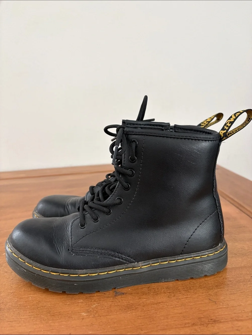 Dr. Martens Black Zavala Combat Boots  Size 5